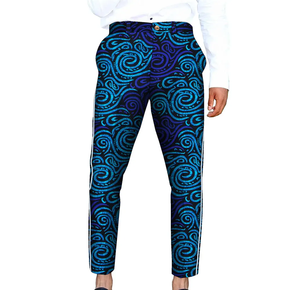 

2025 African Print Men's Long Pants, Casual Pants, Export-fit Men's Straight-leg Pants Nine-pant Streetwear Men Men Pants S-5XL