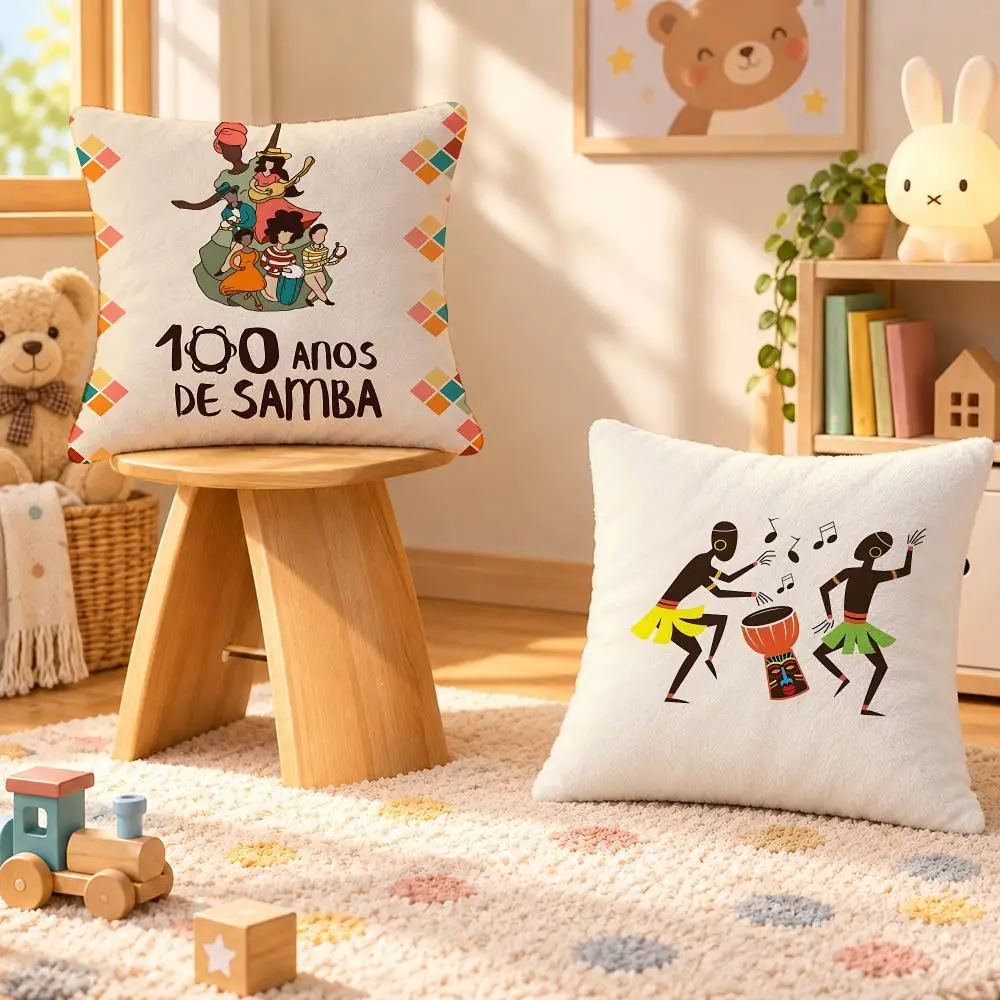 Band Sociedade do Samba Pagode Cushion Cover Personalized Decorative Living Room Home Sofa Bedroom Office Car Decor