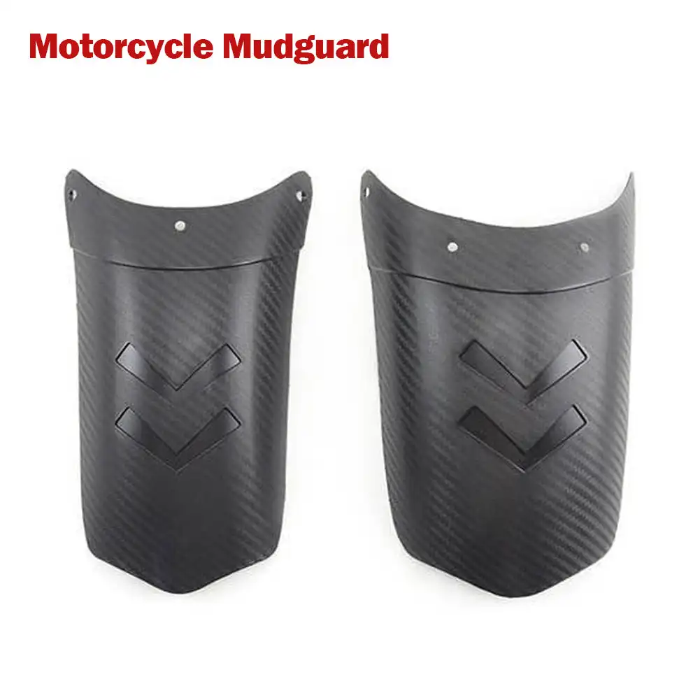 Carbon Fiber Pattern Motorcycle Extender Lengthen Front Fender Rear and Front Wheel Extension Fender Splash Mudguard Guard