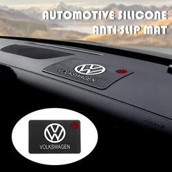 1pc Car Interior Silicone Anti-slip Mat Dashboard Cell Phone Storage Mat Accessories For Volkswagen VW R Golf 4 5 Polo Tiguan B7