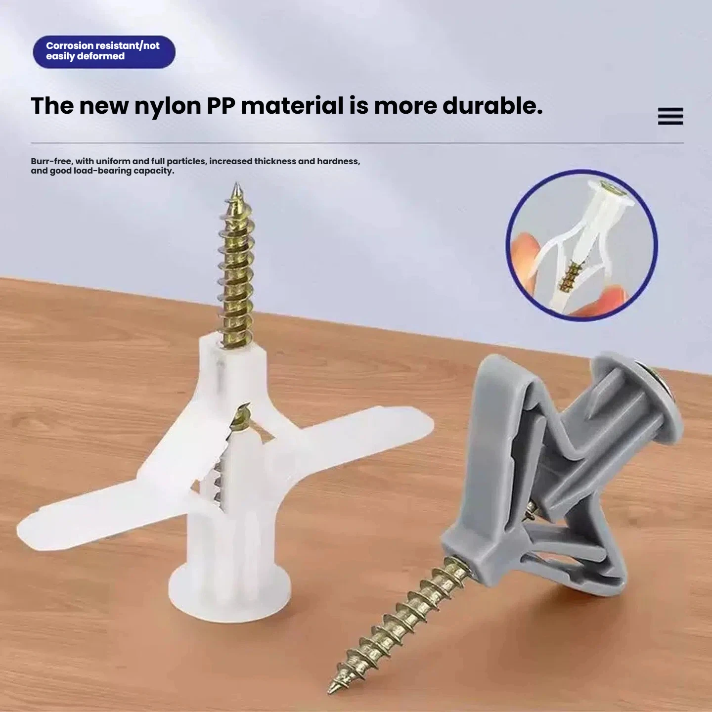 100개 드라이월 앵커 키트, 중공벽 앵커, 석고보드 - Drywall Anchor Screw 리뷰 및 가격