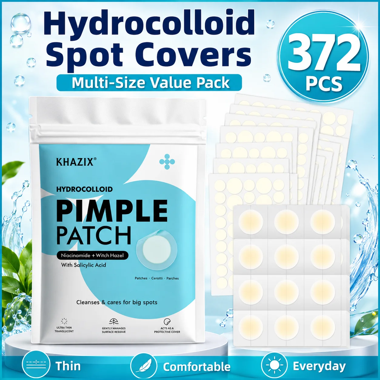372 Cerotti Idrocolloidali per - Hydrocolloid Acne Patch recensione e prezzo