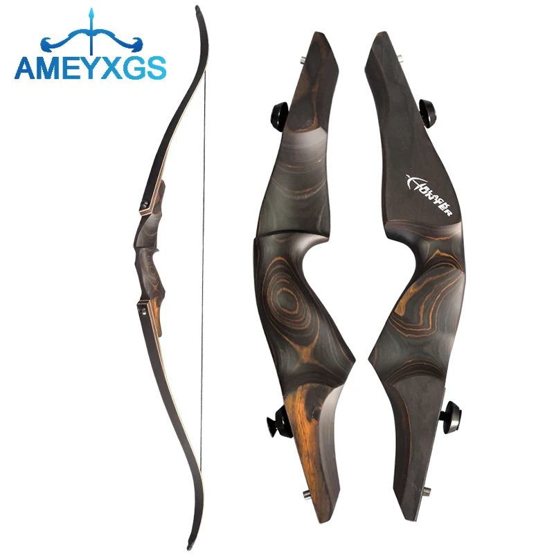 

60 Inches Take Down Bow 25-60lbs Hunting Reflection Bow and Arrow Outdoor Recurve Bow Wooden Split Archery Bow Hunting Sports