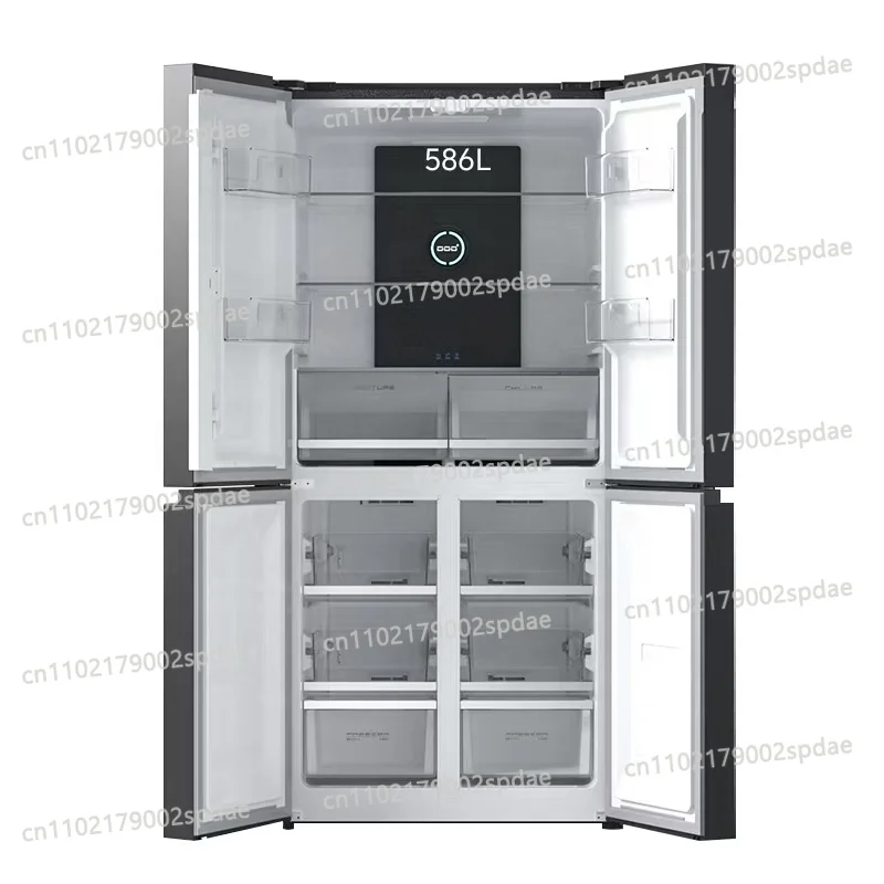 586L 4 Door French Refrigerator Inverter Energy Saving Large Capacity Household Cold Storage Fridge