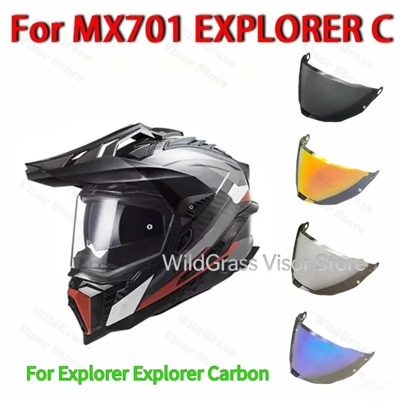 Motorcycle Helmet Visor Lens Replacement Shield for EXPLORER Rally MX701 Off‑road Helmet, Protective Extra Visor Accessories