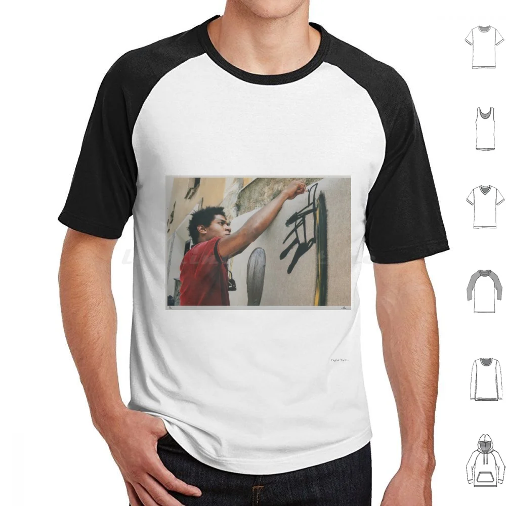 

Jean-Michel At Work | | 1983 Vintage Photograph T Shirt Big Size 100% Cotton Expressionism Neoexpressionism Samo Abstract Jean