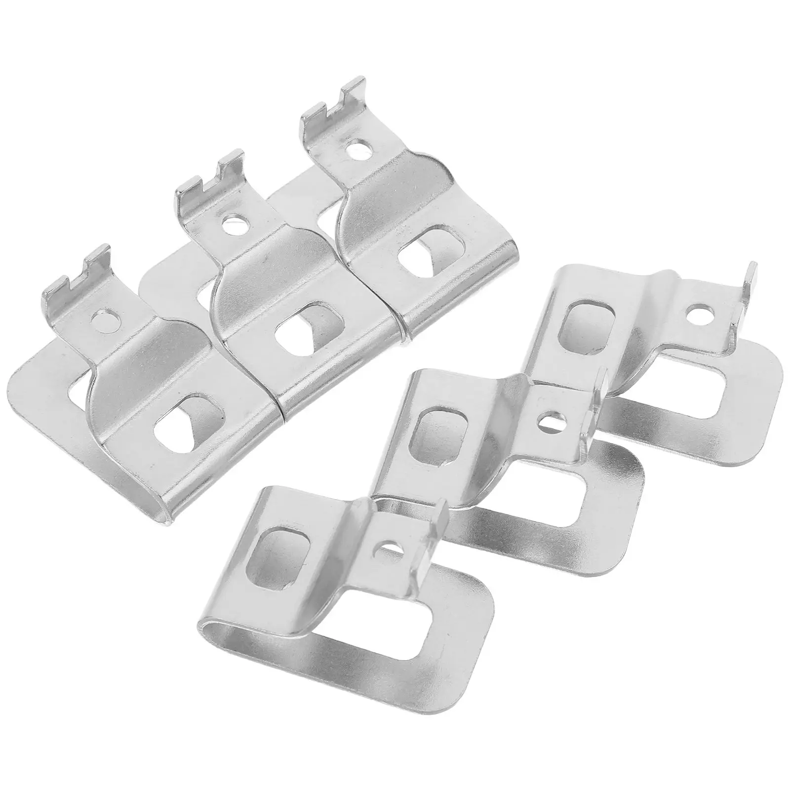 

6pcs Electric Drill Belt Buckle Clip Replacement Silver Stainless Steel Clamp Drivers Tools Storage Portable