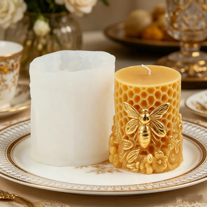 แม่พิมพ์เทียนซิลิโคนรูปผึ้งและ - Candle. Queen บทวิจารณ์และราคา