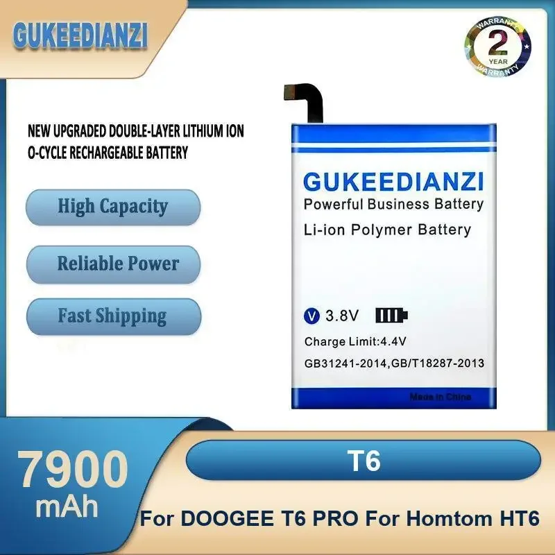 T6 7900 мАч аккумулятор мобильного телефона большой емкости для DOOGEE T6 PRO для Homtom HT6