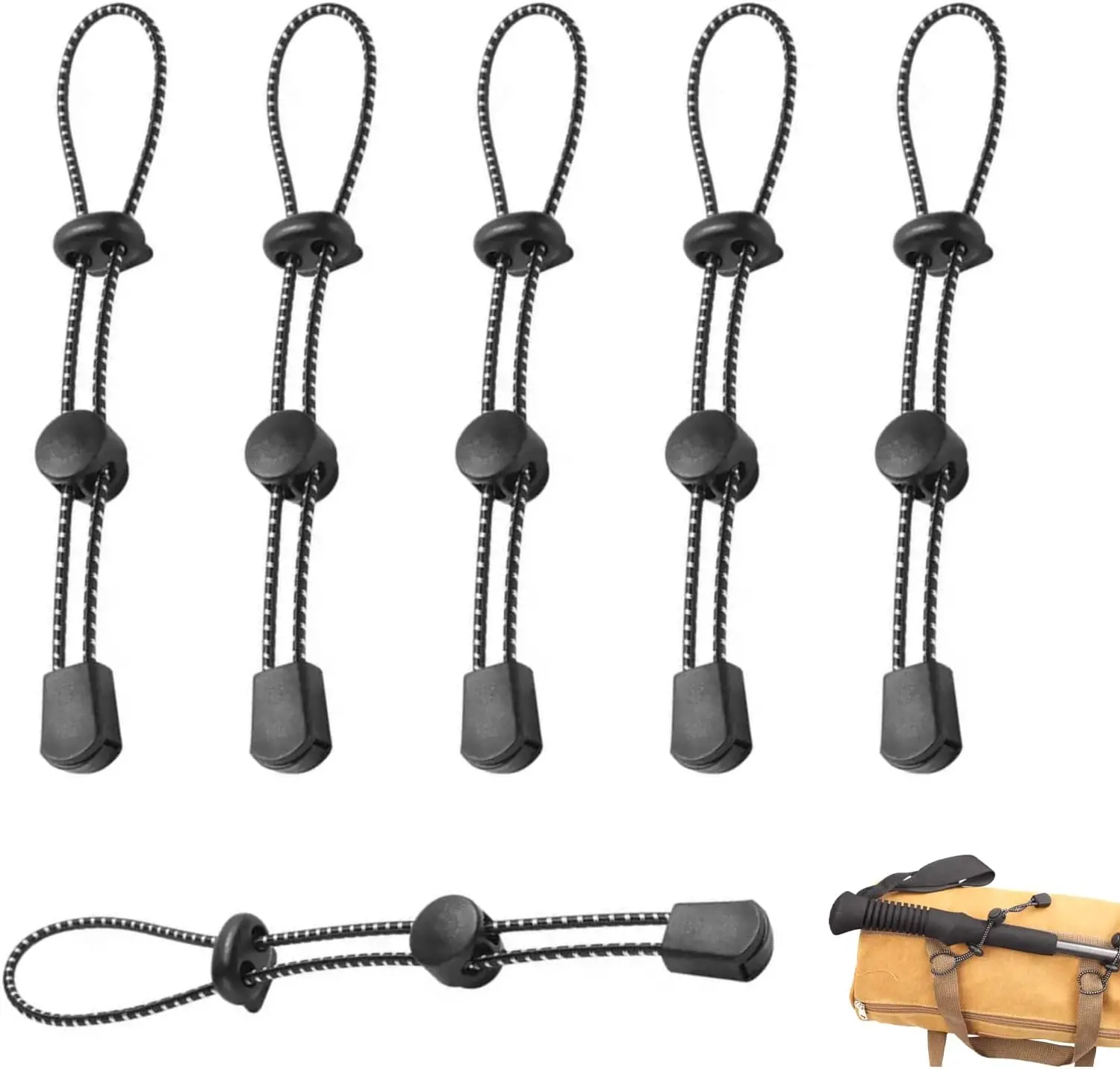 2/4/6 Uds mochila soporte para bastón Trekking senderismo poste fijación atar cuerda deportes al aire libre herramientas pequeñas para acampar montaña