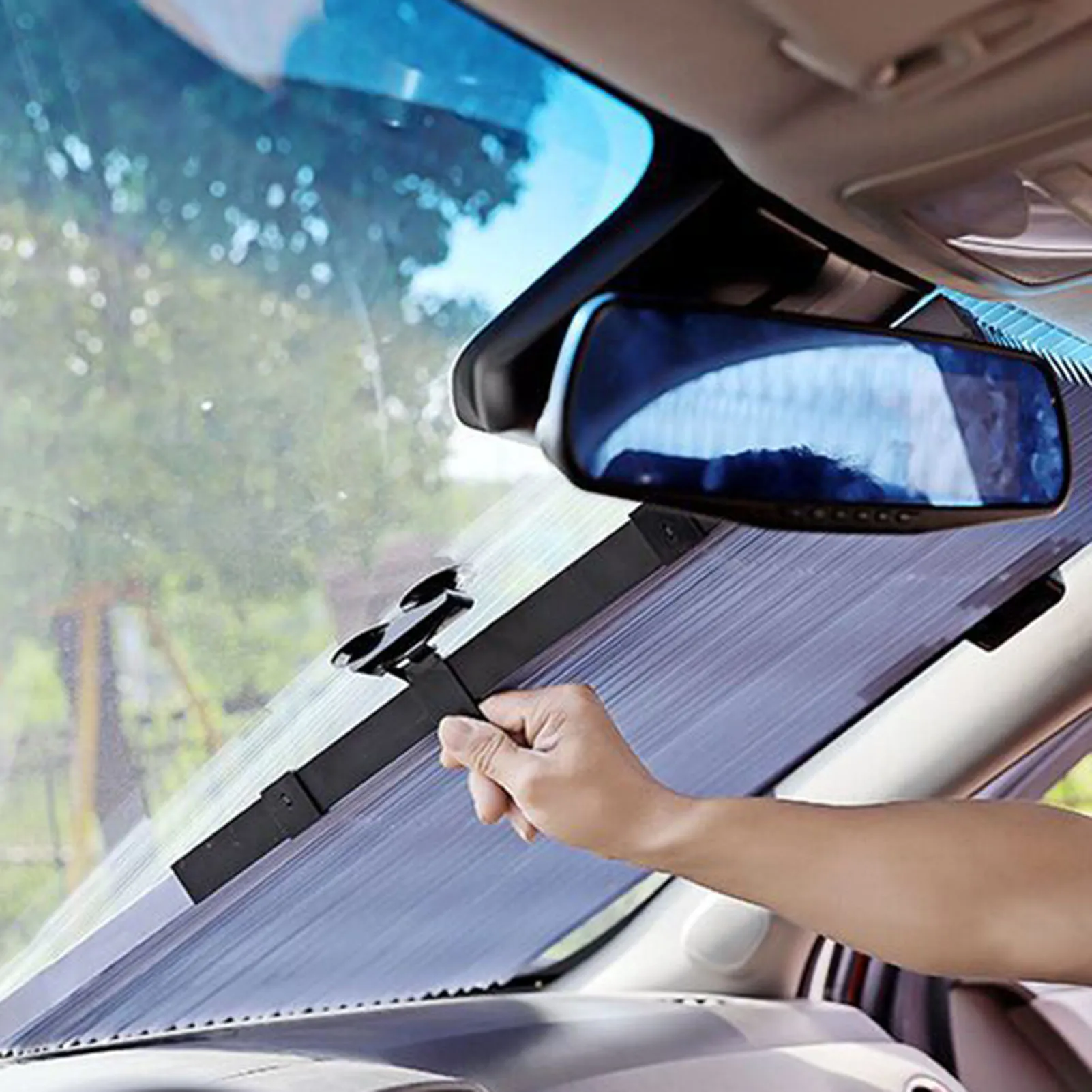 Car Retractable Curtain Easy to Use Block Ultraviolet Rays And Solar Heat Fits Various Models Cars