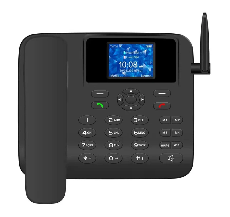 New Arrival LTE Fixed Wireless Phone Dect Cordless Telephone Support MP3 FM Radio SMS With Dual Sim Card For Business Meeting