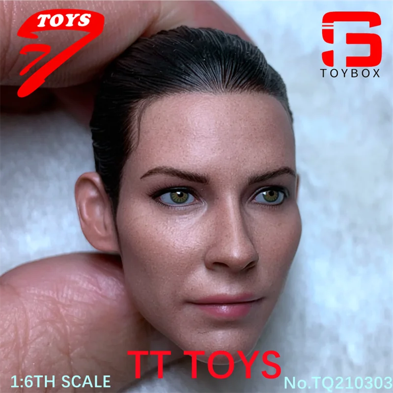 TTTOYS TQ210303 1/6 Evangeline Lilly Head Sculpt Carving Model Fit 12