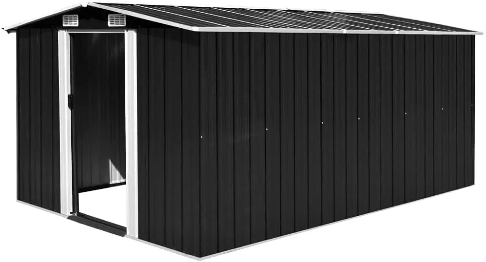

Outdoor Storage House,Outdoor Warehouse with 2 Sliding Doors 2 Vent Window,Tools Storage for Garden Tools,Bike,Lawn Mower
