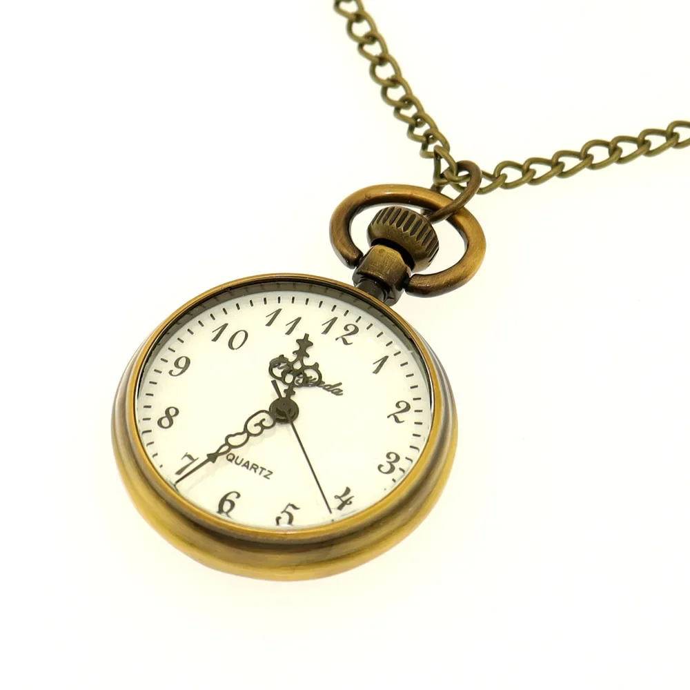 새로운 주머니 시계 키 체인 원격 제어 시계 배터리 학생 의사 의료 빈티지 시계 목걸이 체인