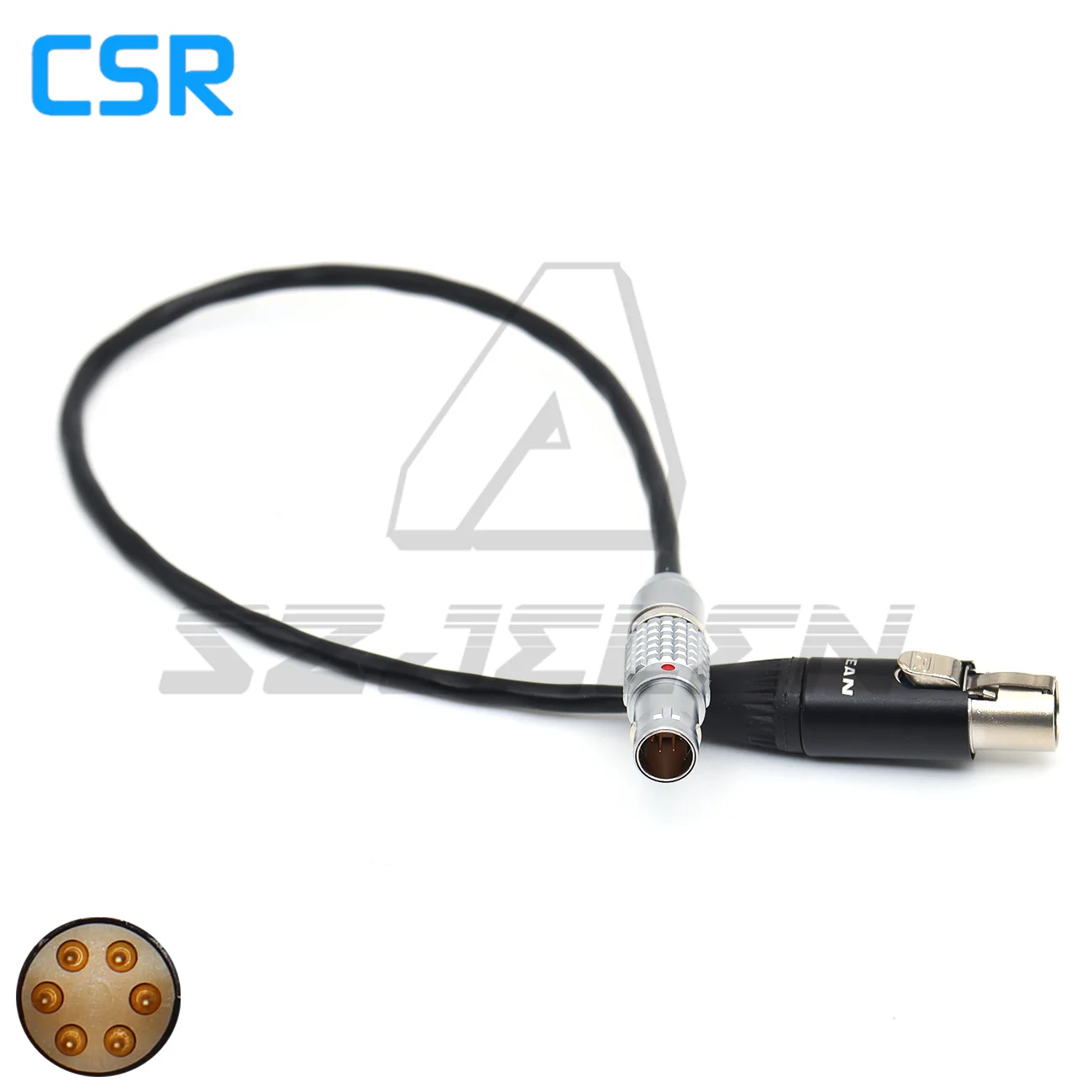 Mini XLR 5Pin TA5F to 0B 6Pin  ARRI Alexa 35 Mini LF Camera Audio Cable for Wisycom MPR52-ENG, Zaxcom QRX2oO Receiver