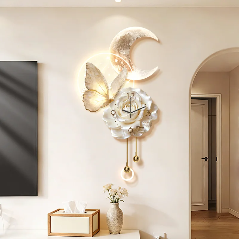 

Luxury Modern Wall Watch Led Living Room Digital Restaurant Fashion Design Wall Clocks Creative Horloge Murale Home Decoration