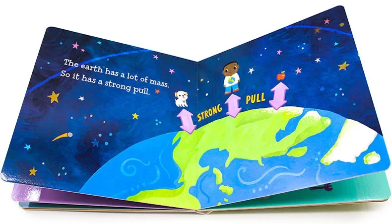 Baby Loves Gravity STEAM كتب الأطفال للأطفال من سن 1 2 3، كتاب مصور باللغة الإنجليزية 9781580898362