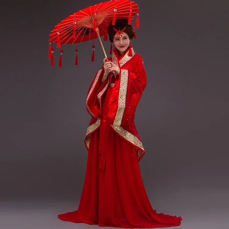 

New ancient costumes Tang Dynasty concubine fairy bride Hanfu performance costumes Chinese wedding costumes