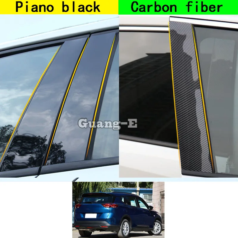 For Chevrolet Orlando 2018 2019 2020 2021 2022 2023 Car PC Material Pillar Post Cover Door Trim Window Molding Sticker Parts