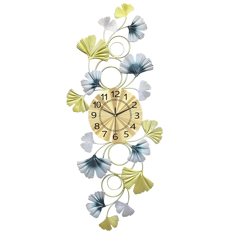 

Light luxury clock and living room decoration Creative Ginkgo Leaves Elegant and Fashionable European Style