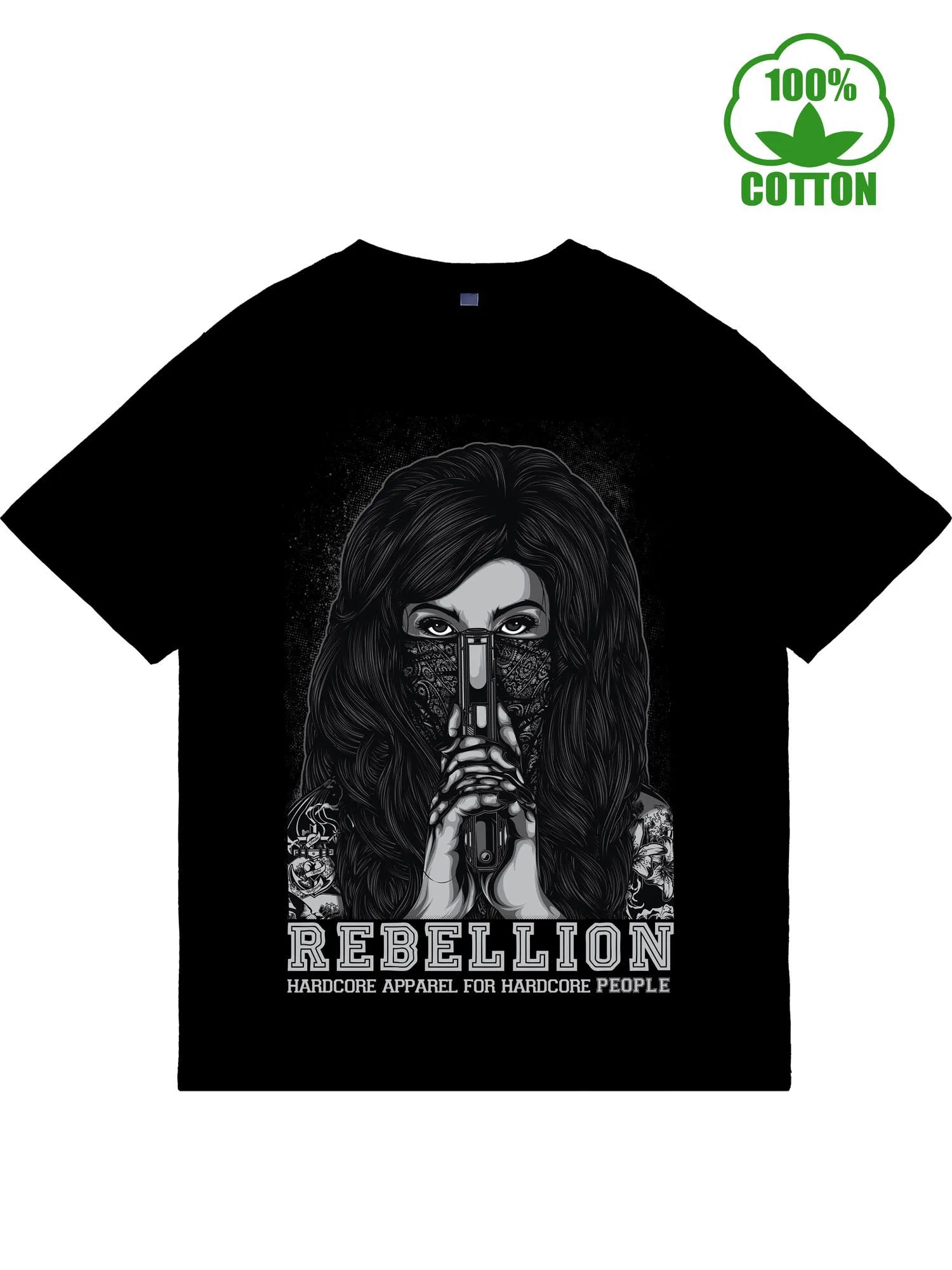 

Классические мужские футболки Rebellion, мужские футболки с короткими рукавами и круглым вырезом, мужская футболка из чистого хлопка