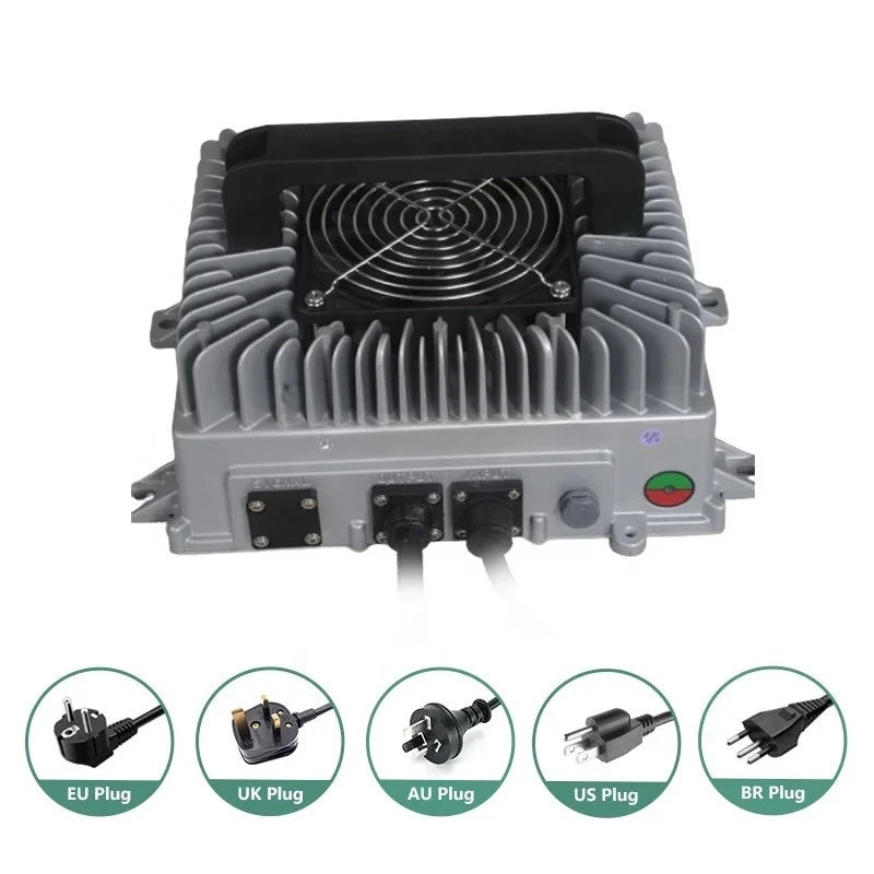 

Зарядное устройство OBC 3,3 кВт 72V40A 48V40A для 8-местных туристических тележек LiFePO4, литий-ионный свинцово-кислотный