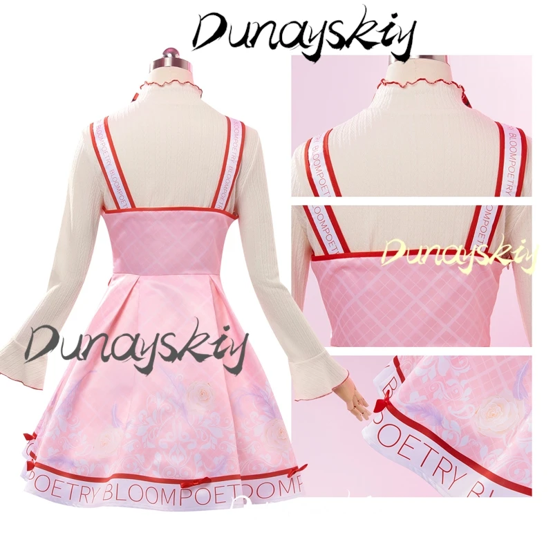 Anime Infinity Nikki Cosplay Lolita Parrucca abito rosa Nikki Costume cosplay Abiti di Halloween per donna Ragazza Costume personalizzato