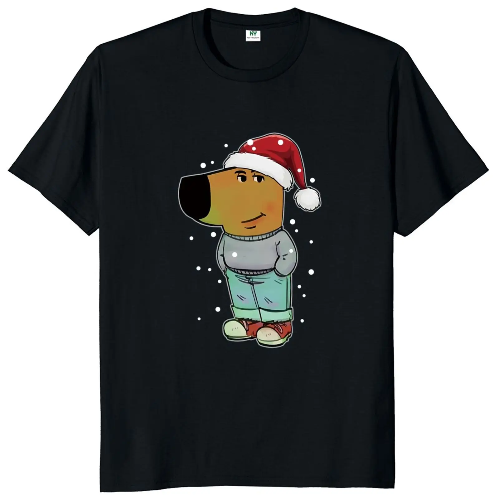 I'm Just A Chill Guy Dog Meme T Shirt 2024 Christmas Gift T-shirt For Men Women 100% Cotton Soft Unisex Tee Tops EU Size