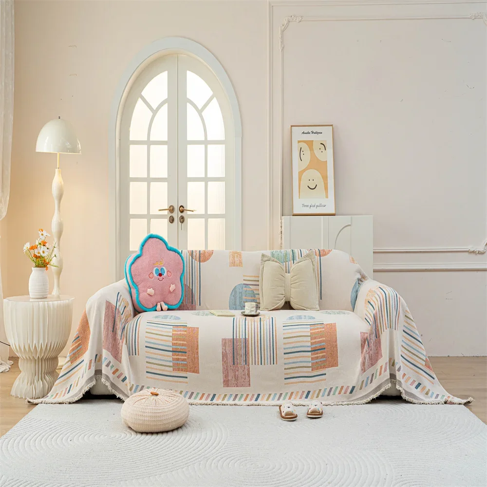 2026 Retro French Style Light Luxury Sofa Cover Universal Non-Slip All-Season Fabric High-Quality Sofa Slipcover Anti-Cat