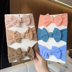 3pcs Baby Girl Bows Headband Newborn Turban Hairband Accessory Kids HairBand Outdoor Toddler Children HeadWrap Hair Accessories