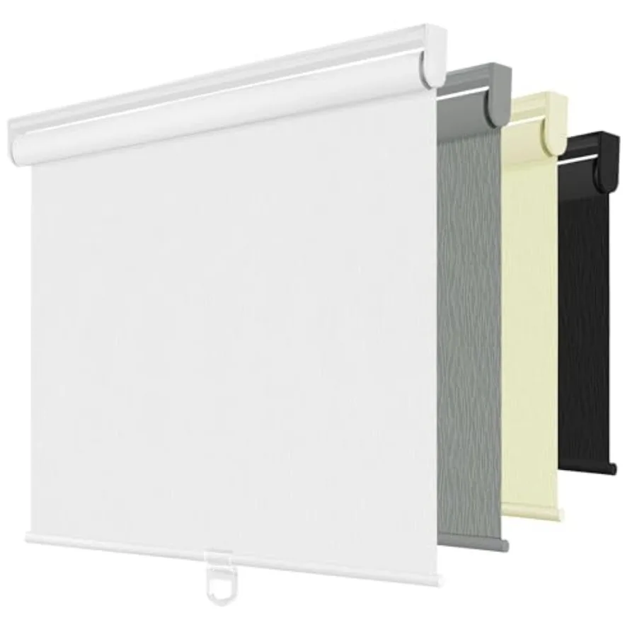 

Рулонные шторы для окон с полосатым узором, беспроводные, с функцией опускания, для дверей, с термоизоляцией и функцией защиты от посторонних глаз, для окон L-образной формы