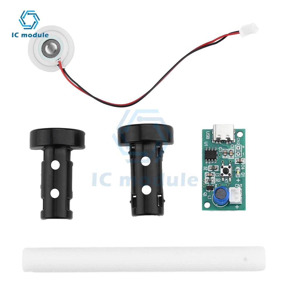 Dc 5V Ultrasone Sproei Luchtbevochtiger Elektronische Verstuivingsmodule Set Universele Bevochtigingsmodule TYPE-C