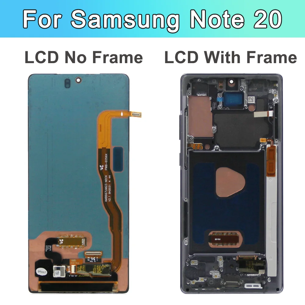 Imagem -03 - Tela Oled para Samsung Note 20 Montagem de Exibição para Samsung Note20 N980f N981b Display Lcd com Quadro Digitador da Tela de Toque