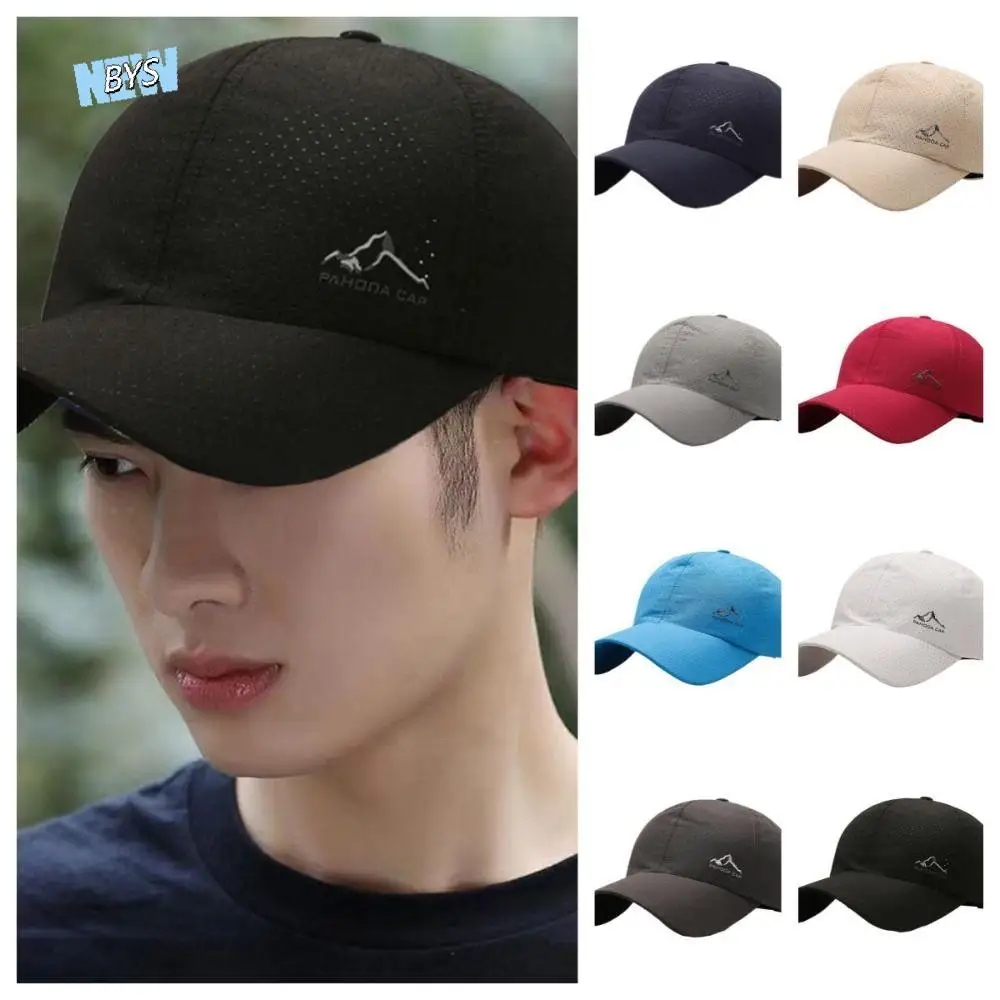 

Fashion Quick Dry Sunscreen Sun Hat Adjustable UV Protection Baseball Cap Thin Mesh Sun Protection Hat Sports Cap Male