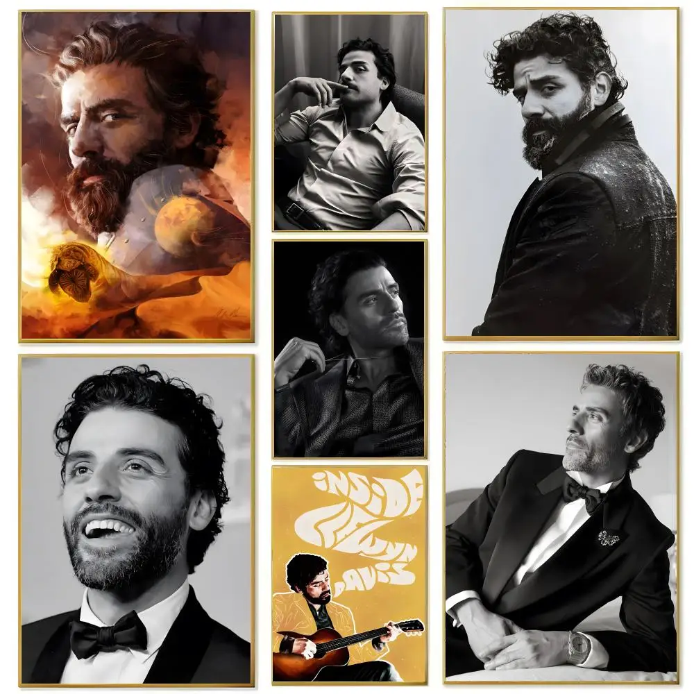 Actor  O-Oscar I-Isaac Poster Wall art print art suitable for living room bedroom bar parlor home decor gift
