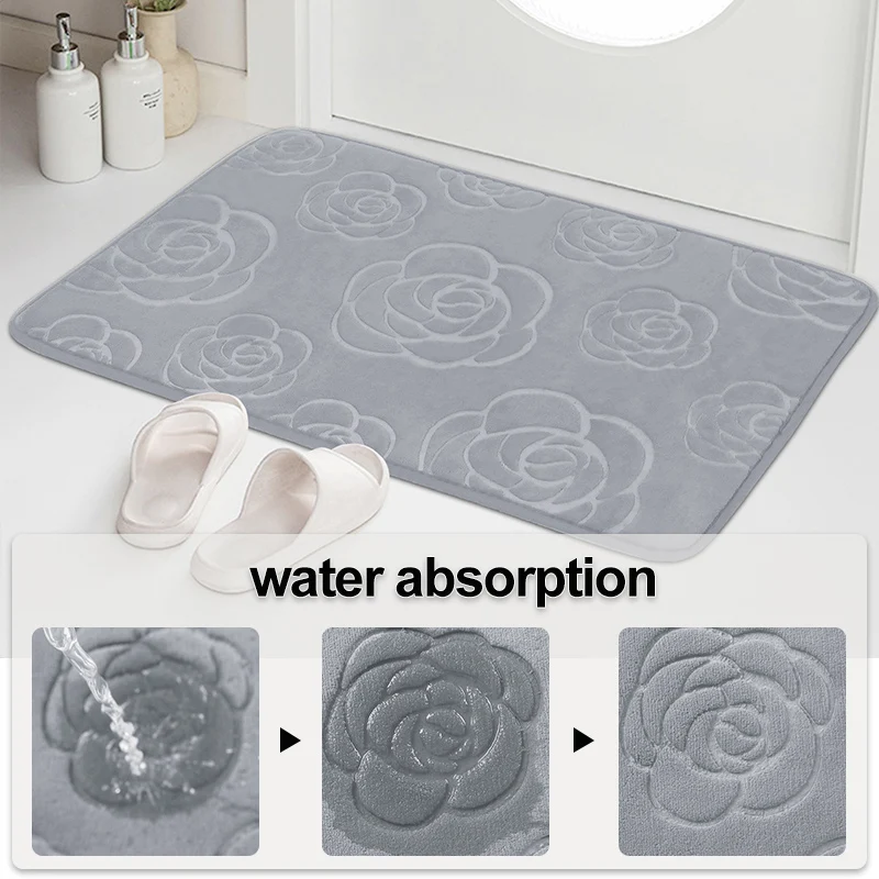 2/3pcs Bathroom Rugs ,Ultra Soft Non Slip Floor Mat and Absorbent Bath Mat,U-Shaped Contour Rug, Toilet Lid Cover for Bathroom