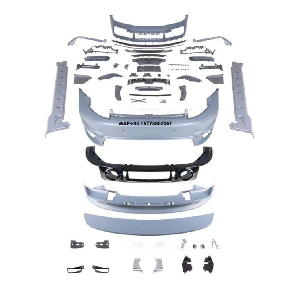 New Upgrade Front Lip Side Skirt Daytime Running Light Rear Bumper Bolt-On for 992 TurboS Bodykit