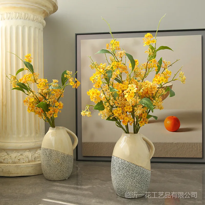 

Single Stem Artificial Flowers Modern Minimalist Home Living Room Soft Decoration Creative Ornament for Wedding Table Home Decor