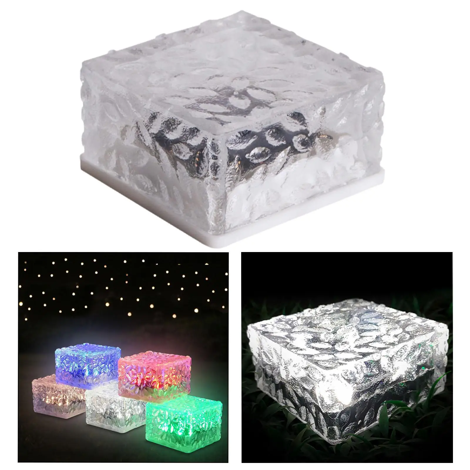Solar Brick Light Rainproof with LED Illumination Landscape Lighting Floor Tile