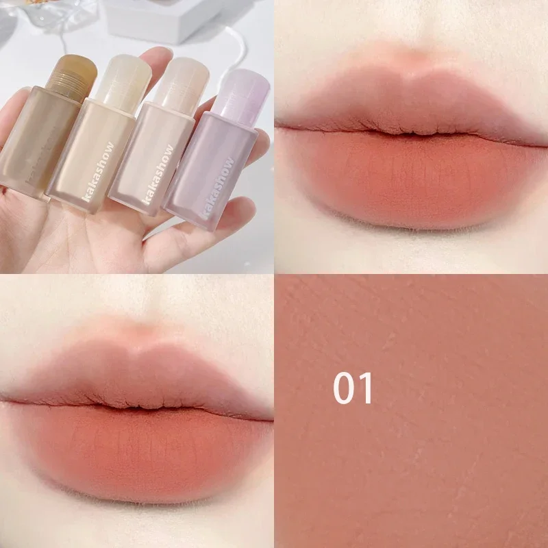 Matte Lip Glaze ลิปสติก Matte Velvet ทนทาน GLOSS Velvet Liquid ลิปสติก Strong แต่งหน้าสีแดงกันน้ํา Sex