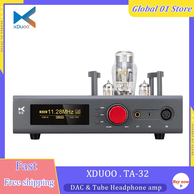 XDUOO TA-32 decodificador de Audio amplificador de auriculares DAC DSD RHOMBD34301 amplificador de tubo Bluetooth LADC USB DAC 768Khz LXR Amp