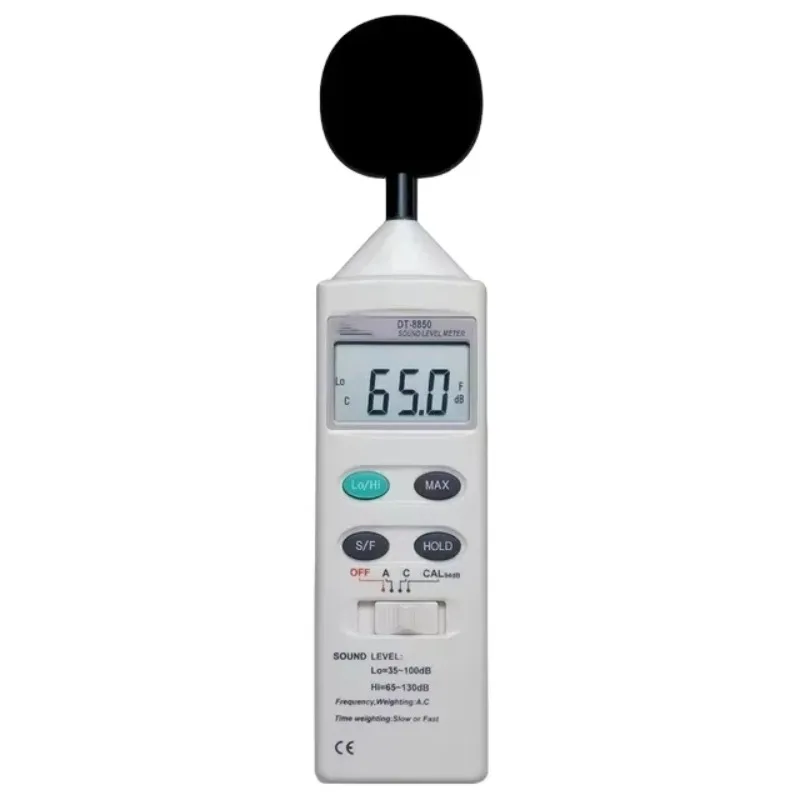 DT-8850 Digital Sound Level Meter Decibel Noise Tester Environmental Ambient Sound Measuring Detector