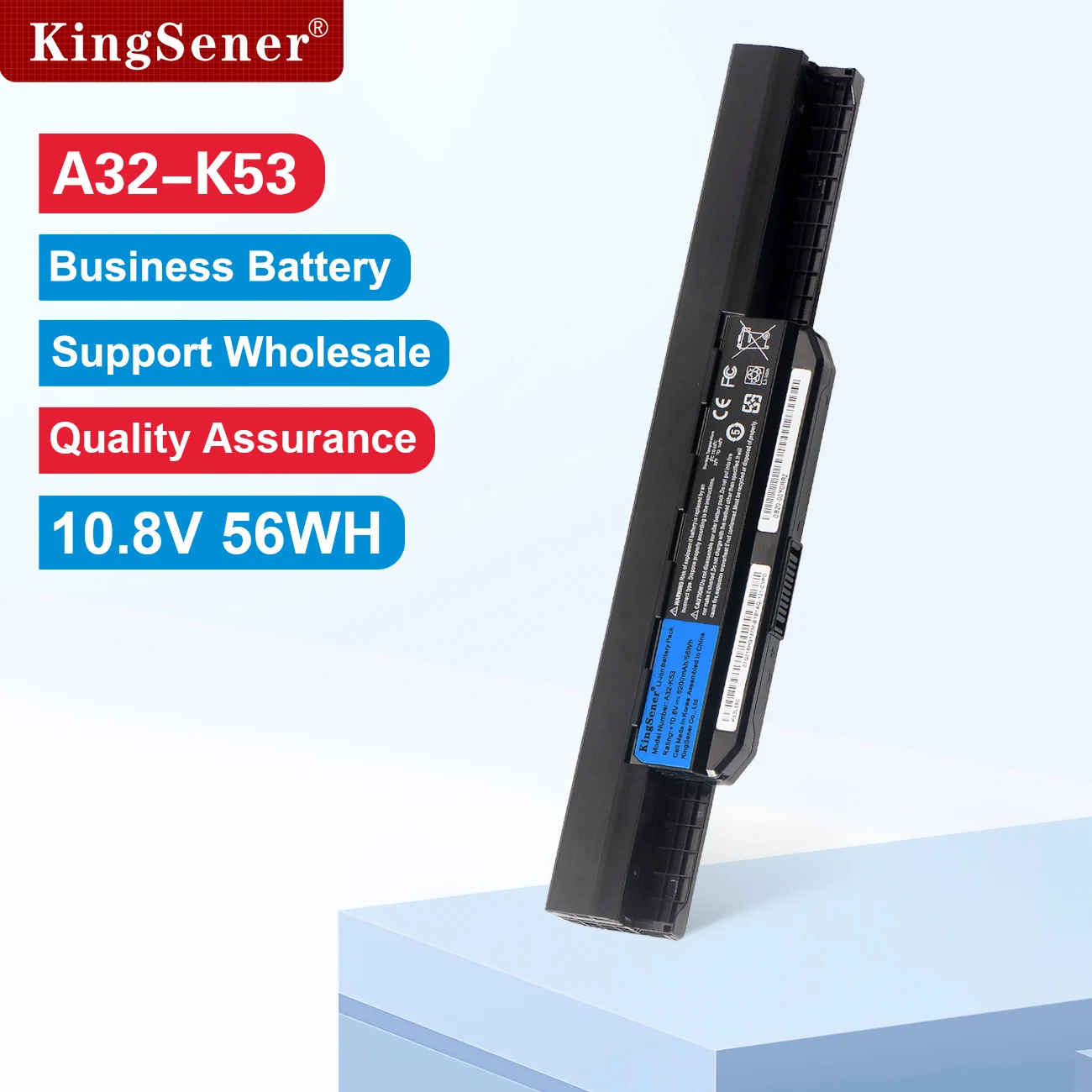 

KingSener A32-K53 A41-K53 Аккумулятор для ноутбука ASUS K53 K53E X54C X53S X53 K53S X53E K43E K43S K43U X43S X43SJ X43SV A43S A53 A53S