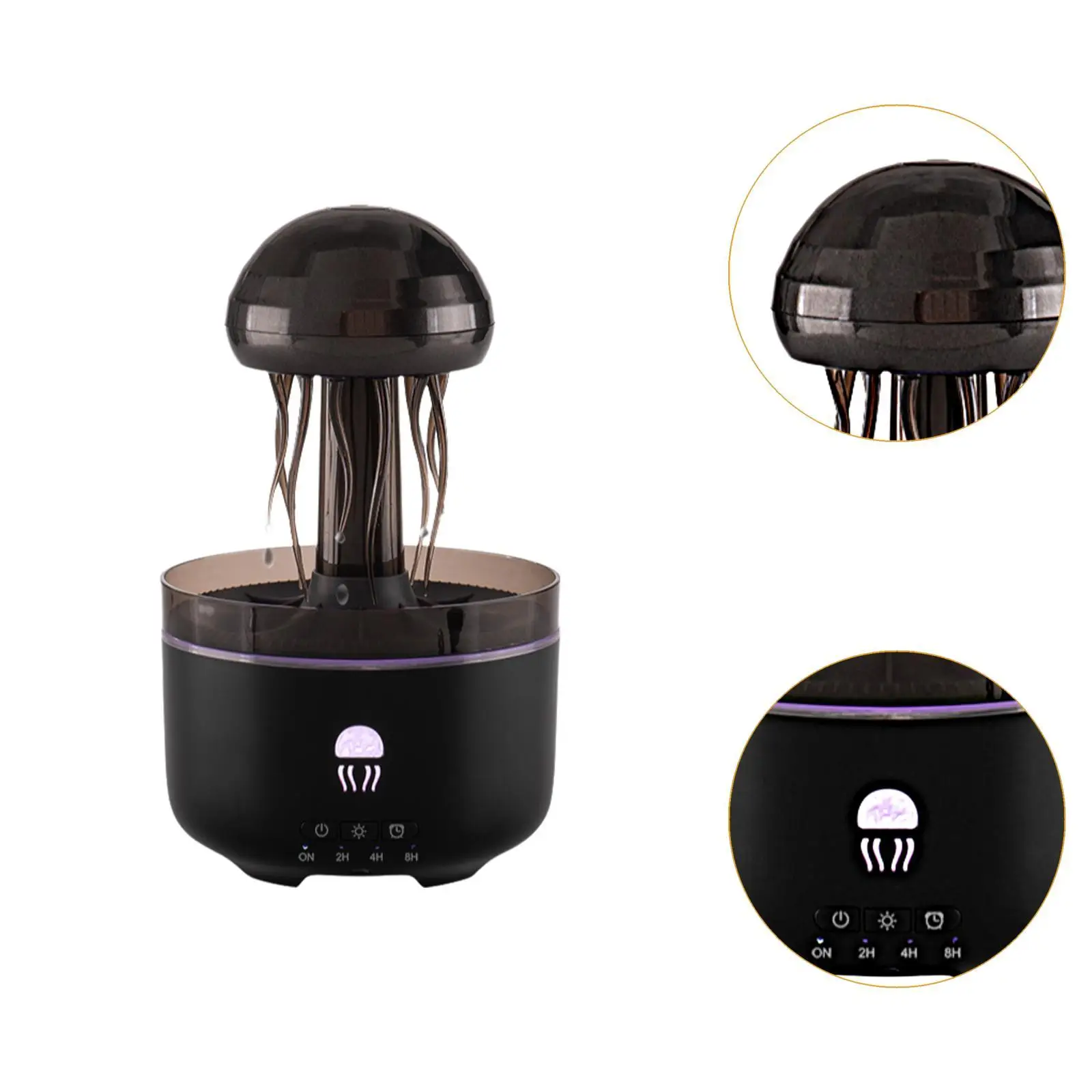 Umidificador de ar com grande abertura, tanque de água com luz noturna, difusor de névoa multiuso, umidificador para quarto, academia, spa, sala de dormir