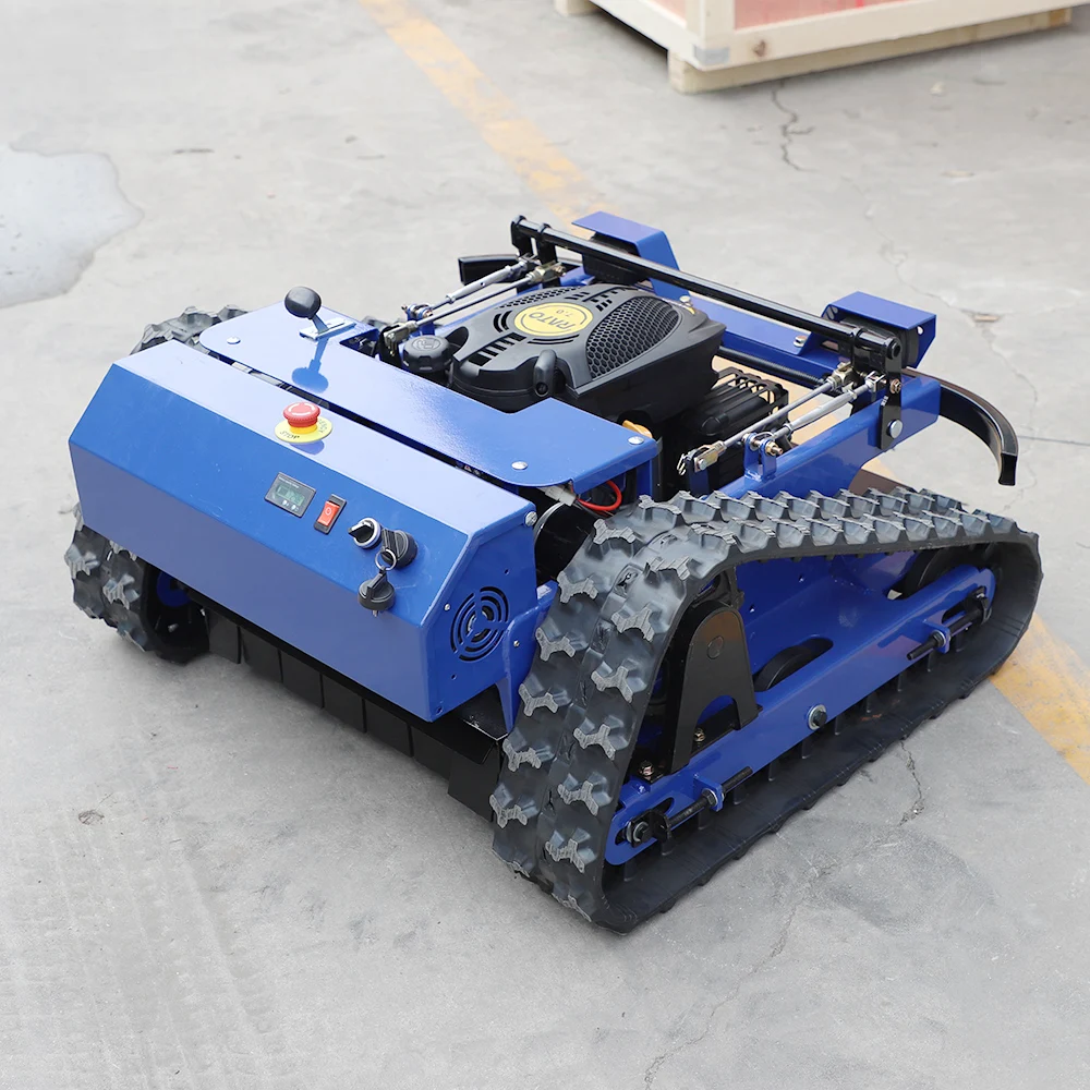 مزرعة صغيرة العشب جزازة العشب بعجلات و الزاحف التحكم عن بعد جزازة روبوت صغيرة حديقة جزازات العشب