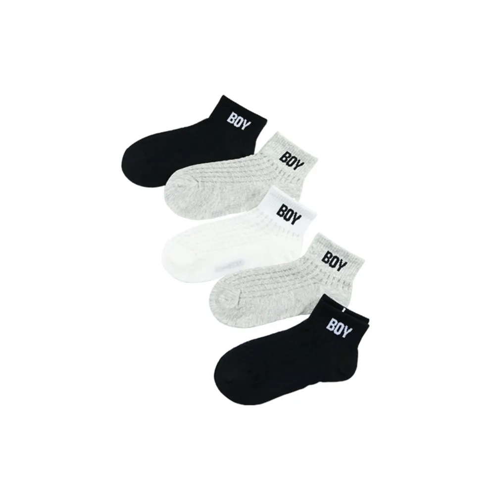 Kinder socken Sommer große Mesh ultra dünne Letter Boy Socken gekämmte Baumwolle Jungen Sports ocke