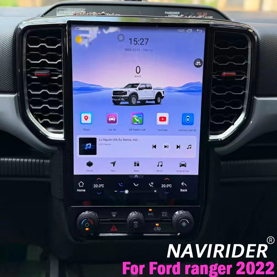 

Двойная система 12,1 дюйма Android для Ford Ranger 2022, автомобильная стереосистема, мультимедийный плеер, навигация, Carplay Auto 4G HU Android Auto