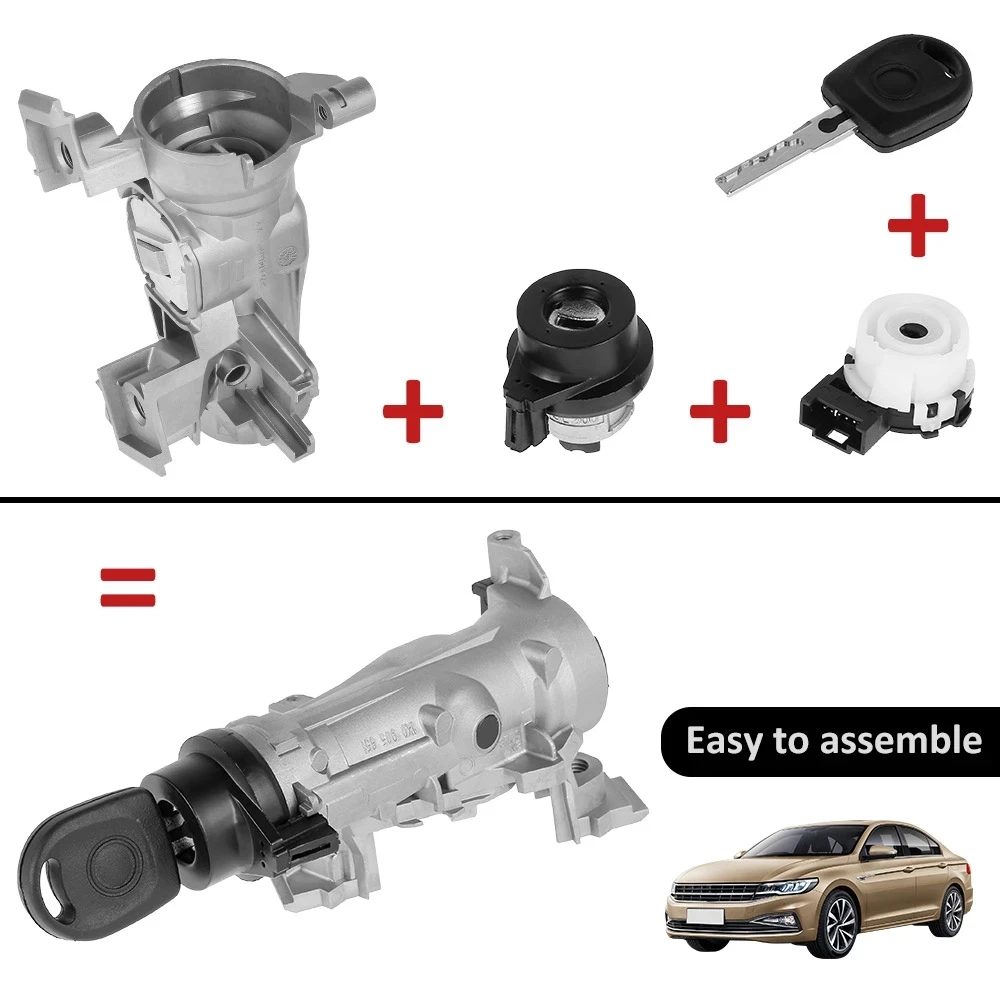 Car Ignition Barrel Door Lock Ignition Switch Lock for-AUDI SEAT SKODA 1K0905851B 1K0905851A 1K0905851 30936044JAS