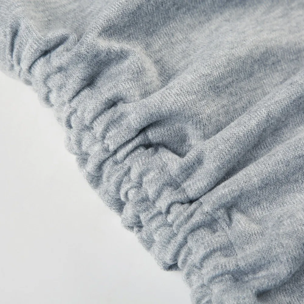 

Элегантный искусственный тонкий укороченный топ из двух частей с рукавами-колокольчиками и бантом, удобный эластичный узкий трикотаж, уличная одежда